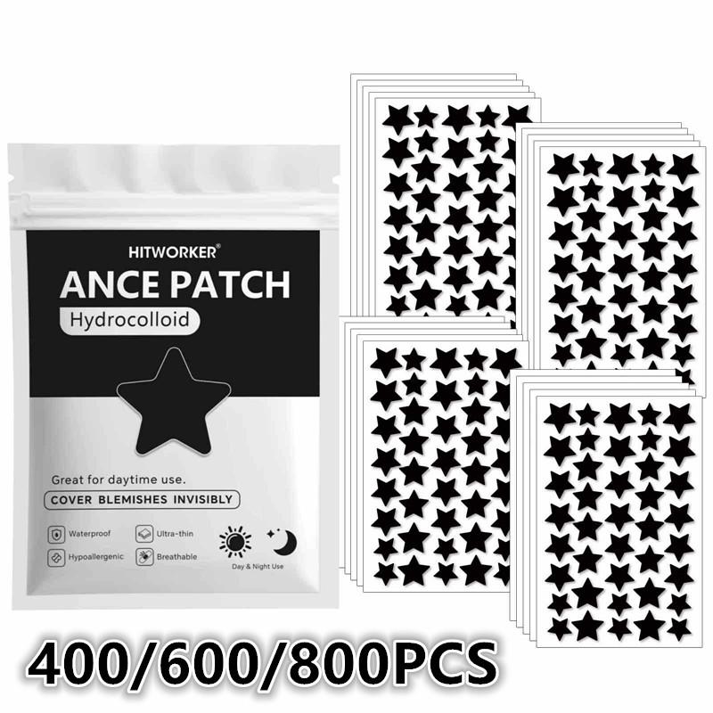 Hydrocolloid Pimple Patch - 400/600/800 stuks stervormige hydrocolloïde puistpleisters, waterdichte