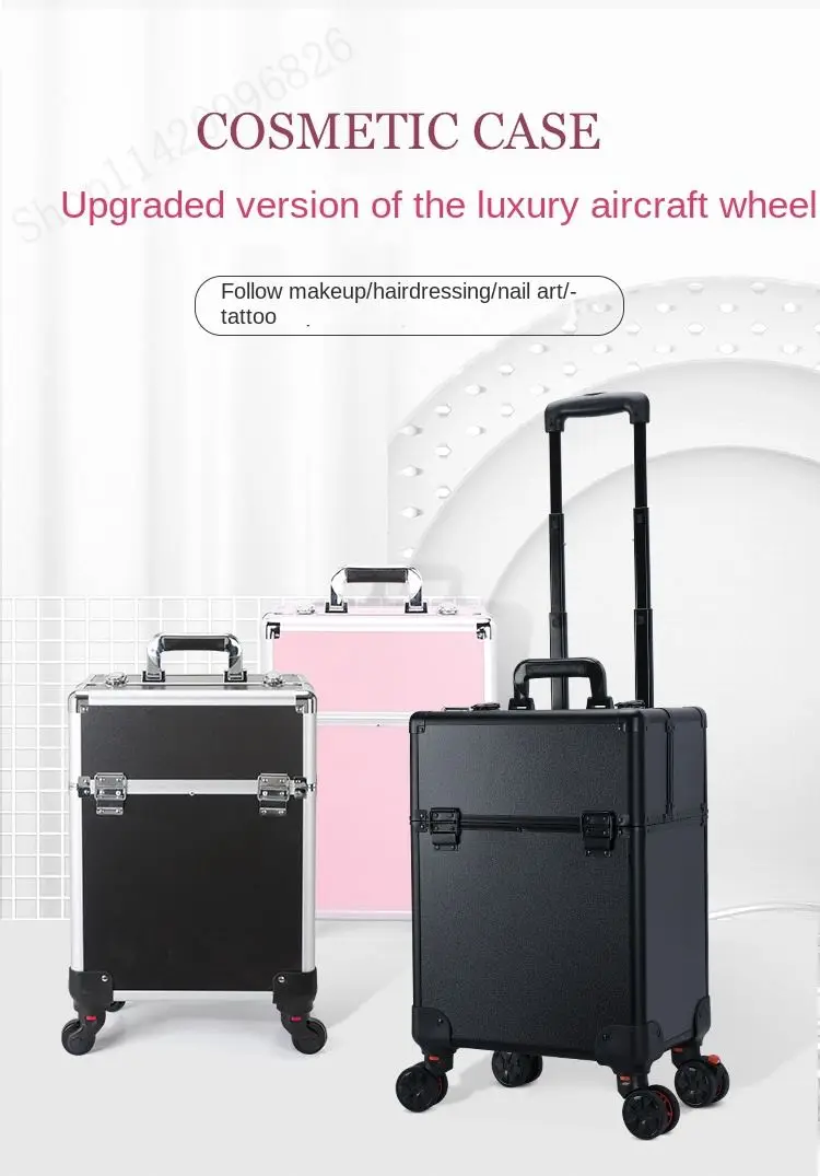 Makeup - Professionele make-up koffer trolley met grote