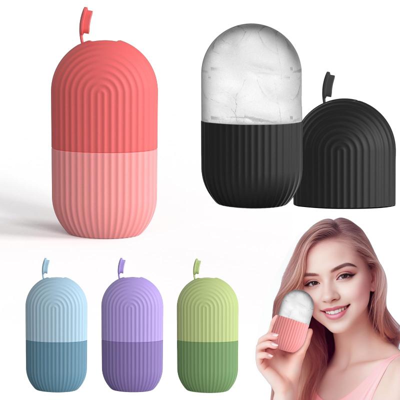 Face Ice Roller Puffiness - 1 stuks ijsgezichtsroller ijsblokjes schoonheidsmassage siliconen