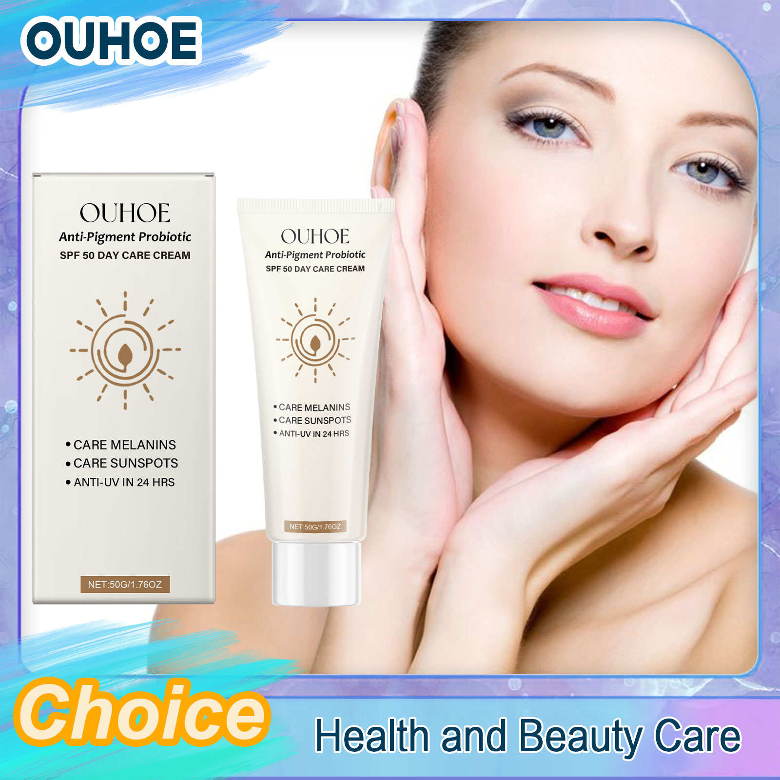 Spf 50 Waterproof Sunscreen - SPF50 Zonnebrandcrème die ultraviolet licht beschermt,