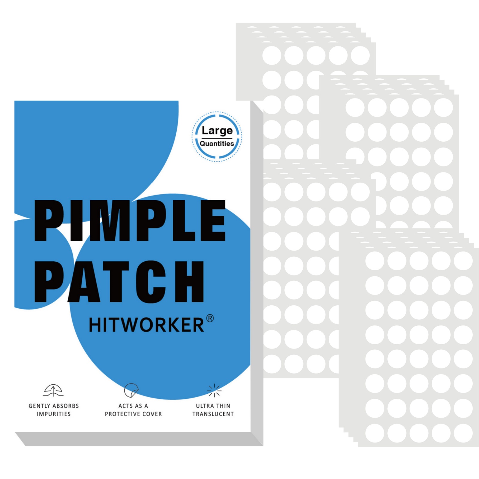 Hydrocolloid Pimple Patch - 800 stuks Hydrocolloïde Acne Pimple Patches,