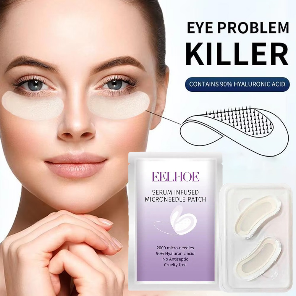 Collagen Under Eye Patches - 1 paar micro-naald ooglapjesmasker anti-rimpelpleisters met