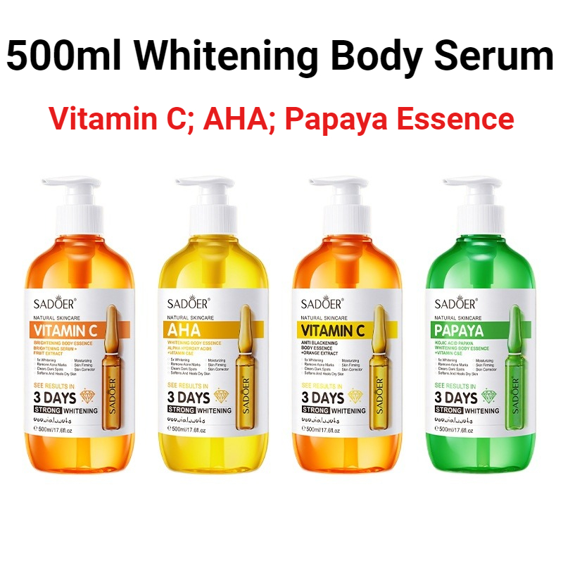 SADOER AHA Whitening Body Esse - Hyaluronic Acid Facial Serum recensie en prijs