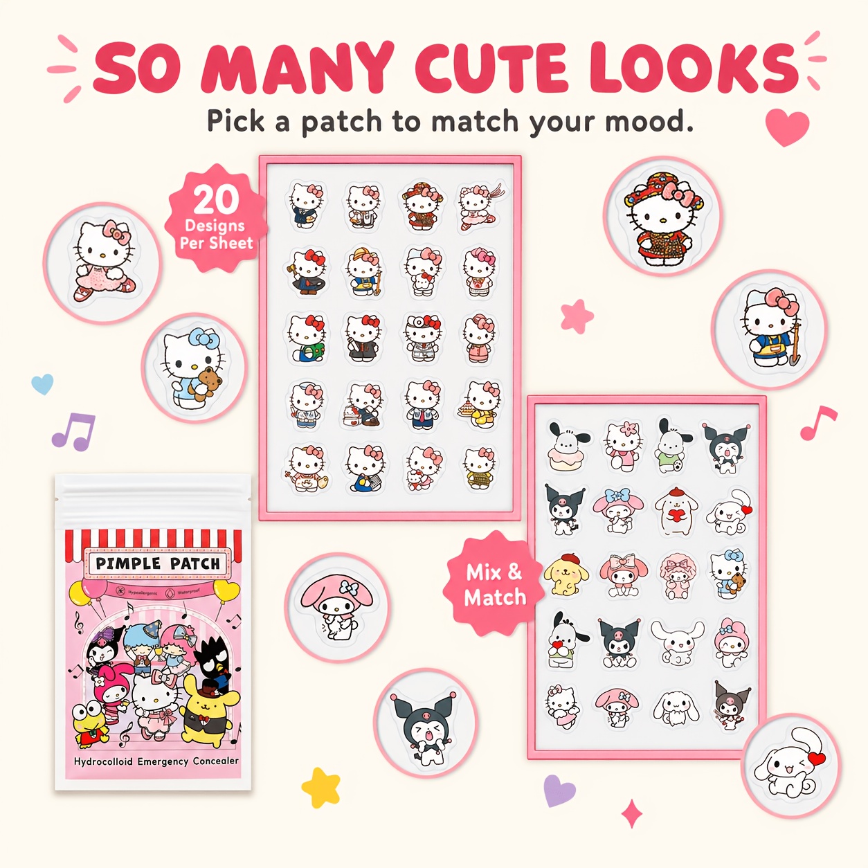 40/120 stuks Hello Kitty acnep - Skincare recensie en prijs
