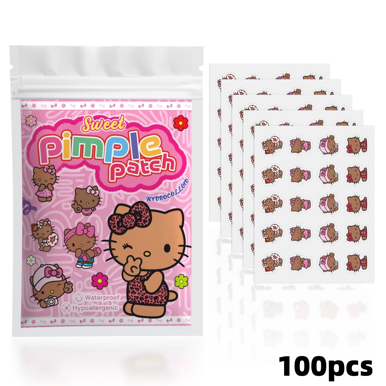 100 STKS hello kitty acnepleis - Hydrocolloid Pimple Patch recensie en prijs