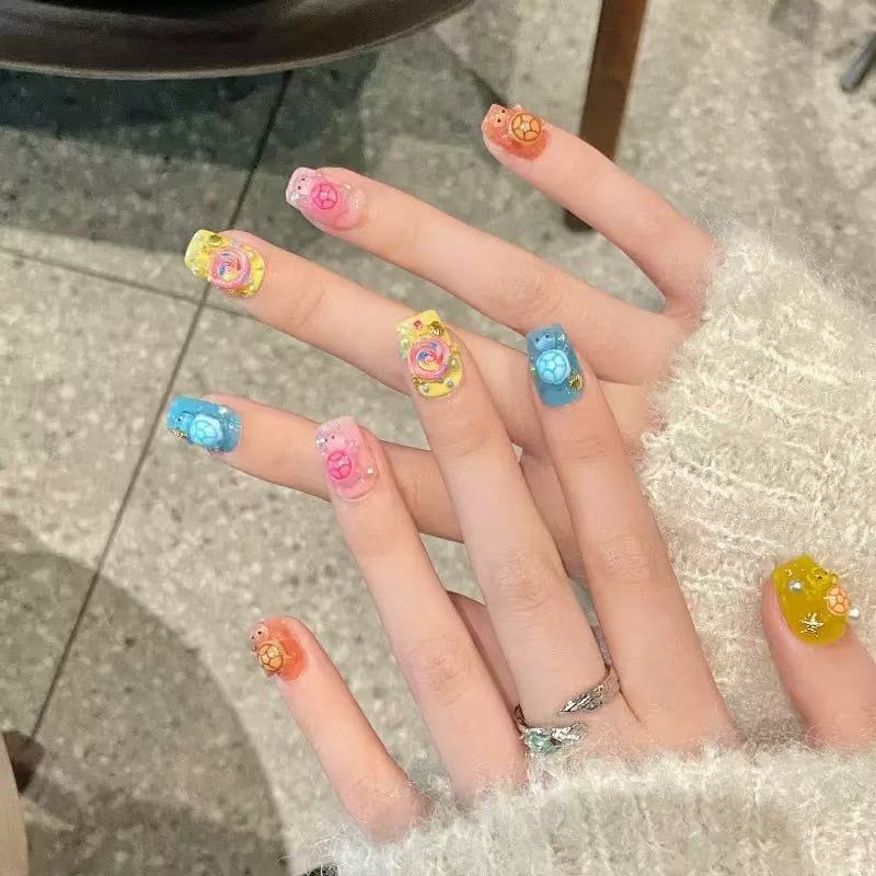 100 Mini Kleurrijke Schildpad  - Nail Art recensie en prijs