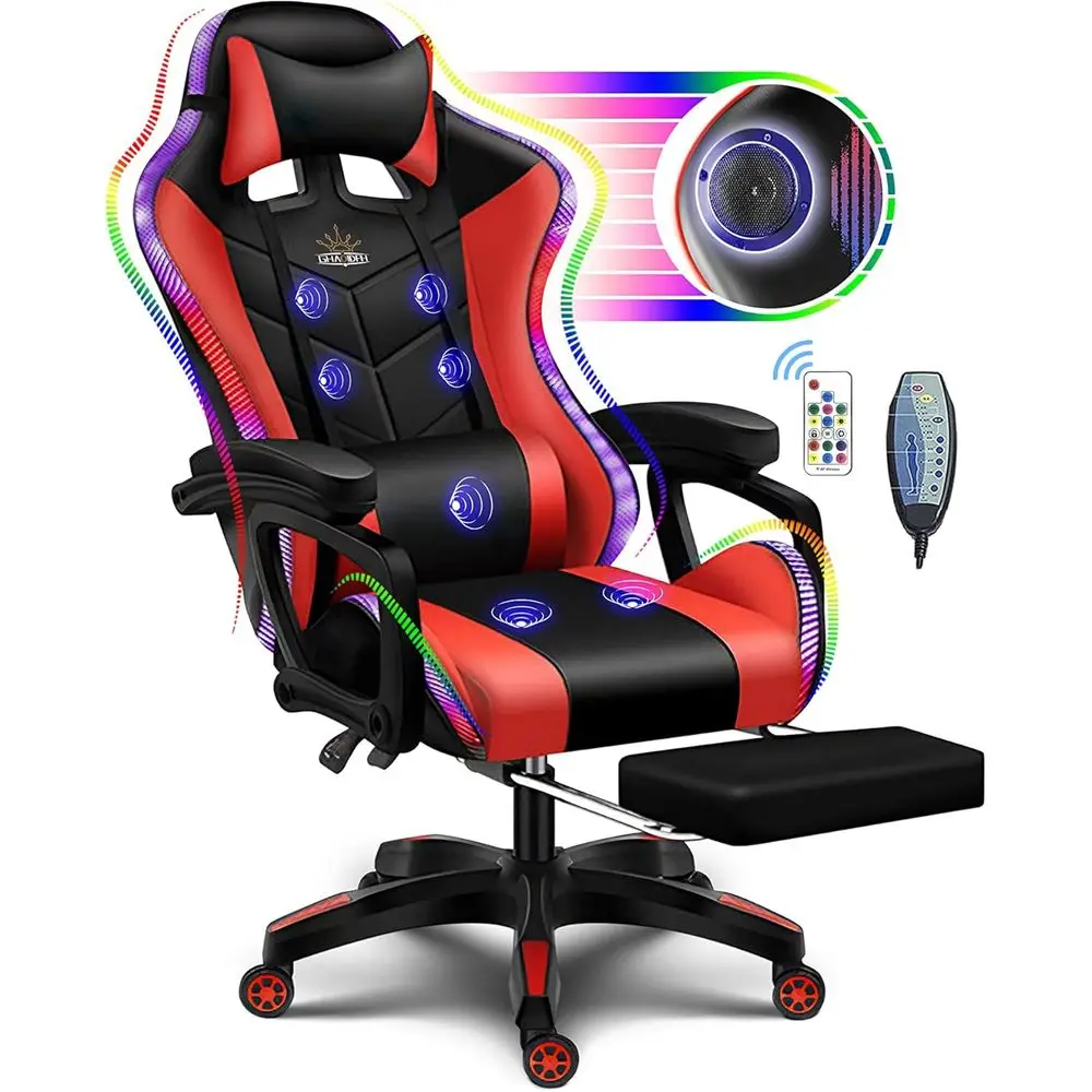 Ergonomische gamingstoel met h - Massage recensie en prijs