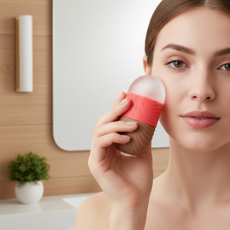 Siliconen ijsvorm 1 stuks sche - Face Ice Roller Puffiness recensie en prijs
