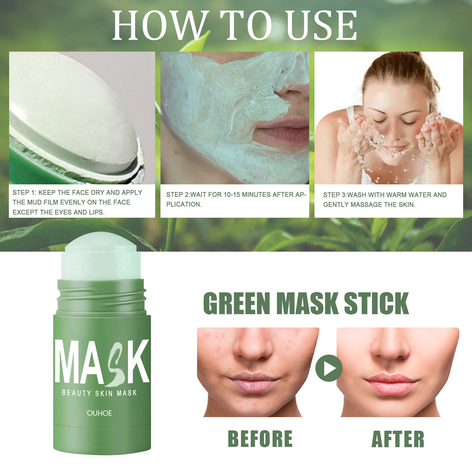 Groene Thee Solid Mask Stick - - Green Tea Cleansing Clay Mask recensie en prijs